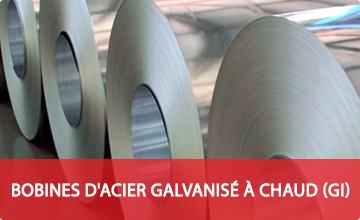 BOBINES D'ACIER GALVANISÉ À CHAUD (GI)
