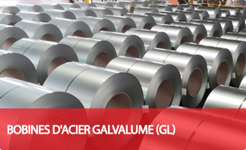 BOBINES D'ACIER GALVALUME (GL)